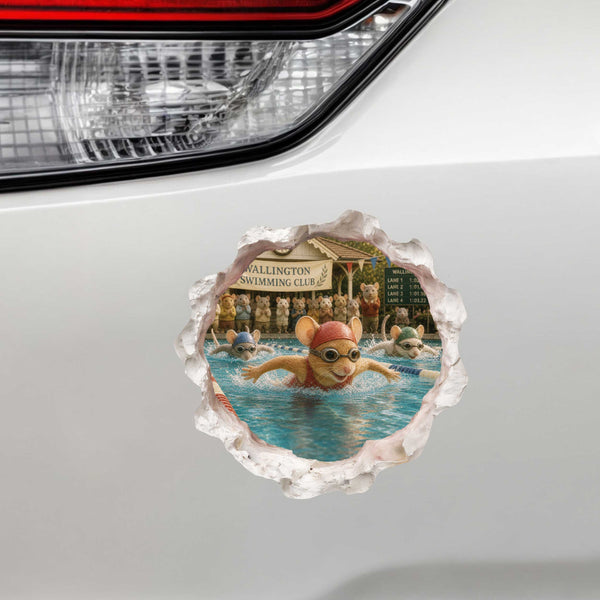 Swimmer Mouse Hole Decal