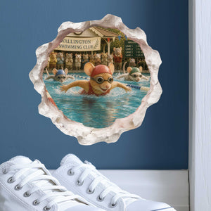 Swimmer Mouse Hole Decal