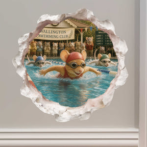 Swimmer Mouse Hole Decal