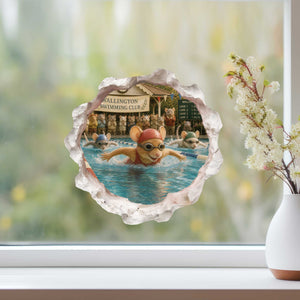 Swimmer Mouse Hole Decal