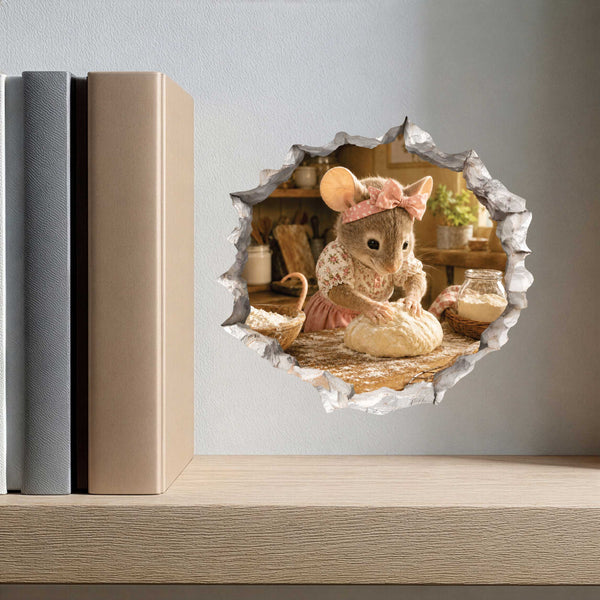 Home Baker Mouse Hole Decal