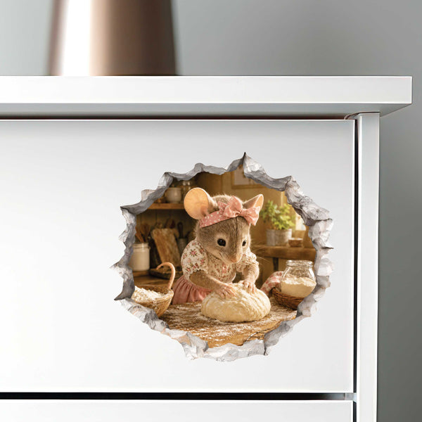 Home Baker Mouse Hole Decal