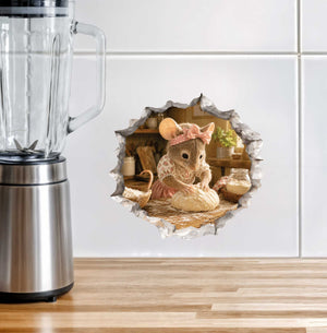 Home Baker Mouse Hole Decal
