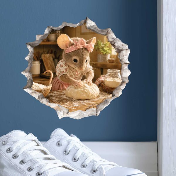Home Baker Mouse Hole Decal