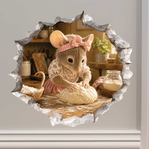 Home Baker Mouse Hole Decal