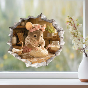 Home Baker Mouse Hole Decal