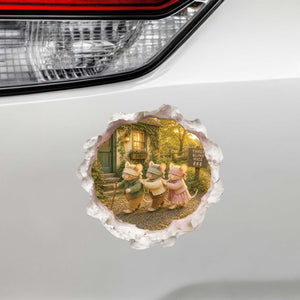 Three Blind Mice Hole Decal