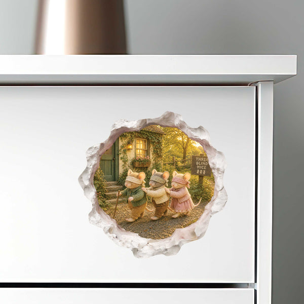 Three Blind Mice Hole Decal