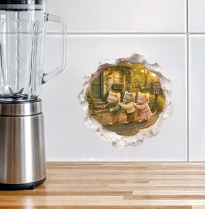 Three Blind Mice Hole Decal