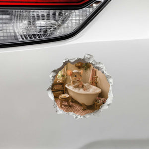 Bubble Bath Mouse Hole Decal