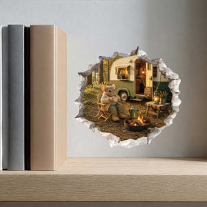 Cozy Camper Mouse Hole Decal