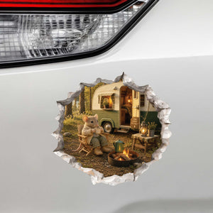 Cozy Camper Mouse Hole Decal