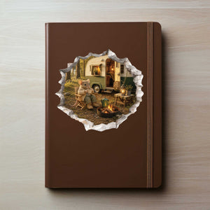 Cozy Camper Mouse Hole Decal
