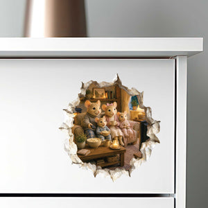 Family Movie Night Mouse Hole Decal