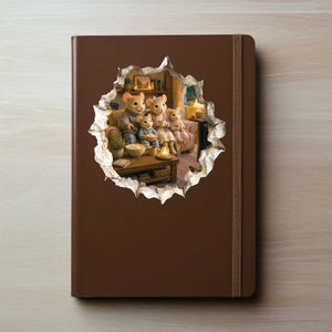 Family Movie Night Mouse Hole Decal