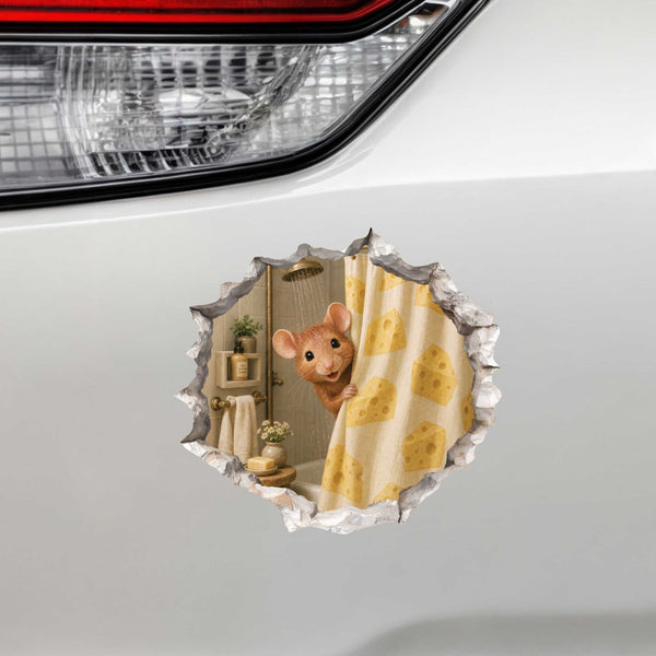 Shower Mouse Hole Decal