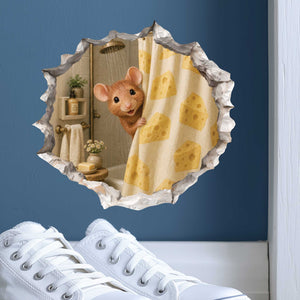 Shower Mouse Hole Decal