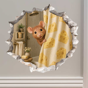 Shower Mouse Hole Decal