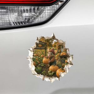 Pumpkin Patch Mouse Hole Decal