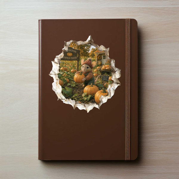 Pumpkin Patch Mouse Hole Decal