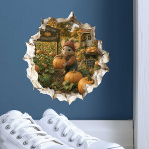 Pumpkin Patch Mouse Hole Decal