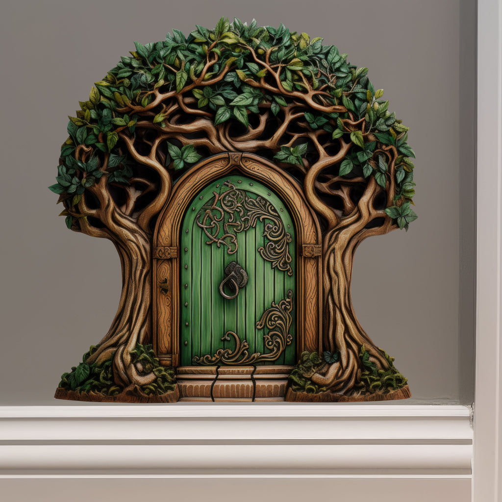 Beautiful Tree Fairy Door - Fairy Door 3D Wall Sticker – My Wonderful Walls