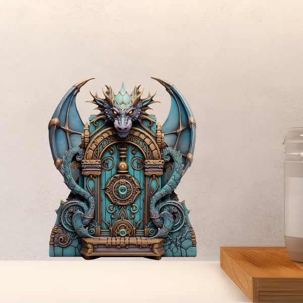 Dragon Fantasy House decal above countertop