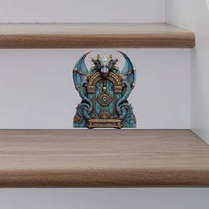 Dragon Fantasy House decal on stairs
