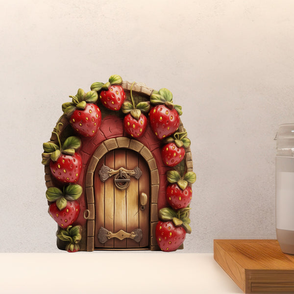 Strawberry Fruit Garden House decal above countertop