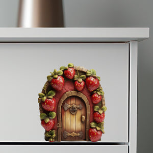 Strawberry Fruit Garden House decal on dresser