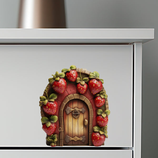 Strawberry Fruit Garden House decal on dresser