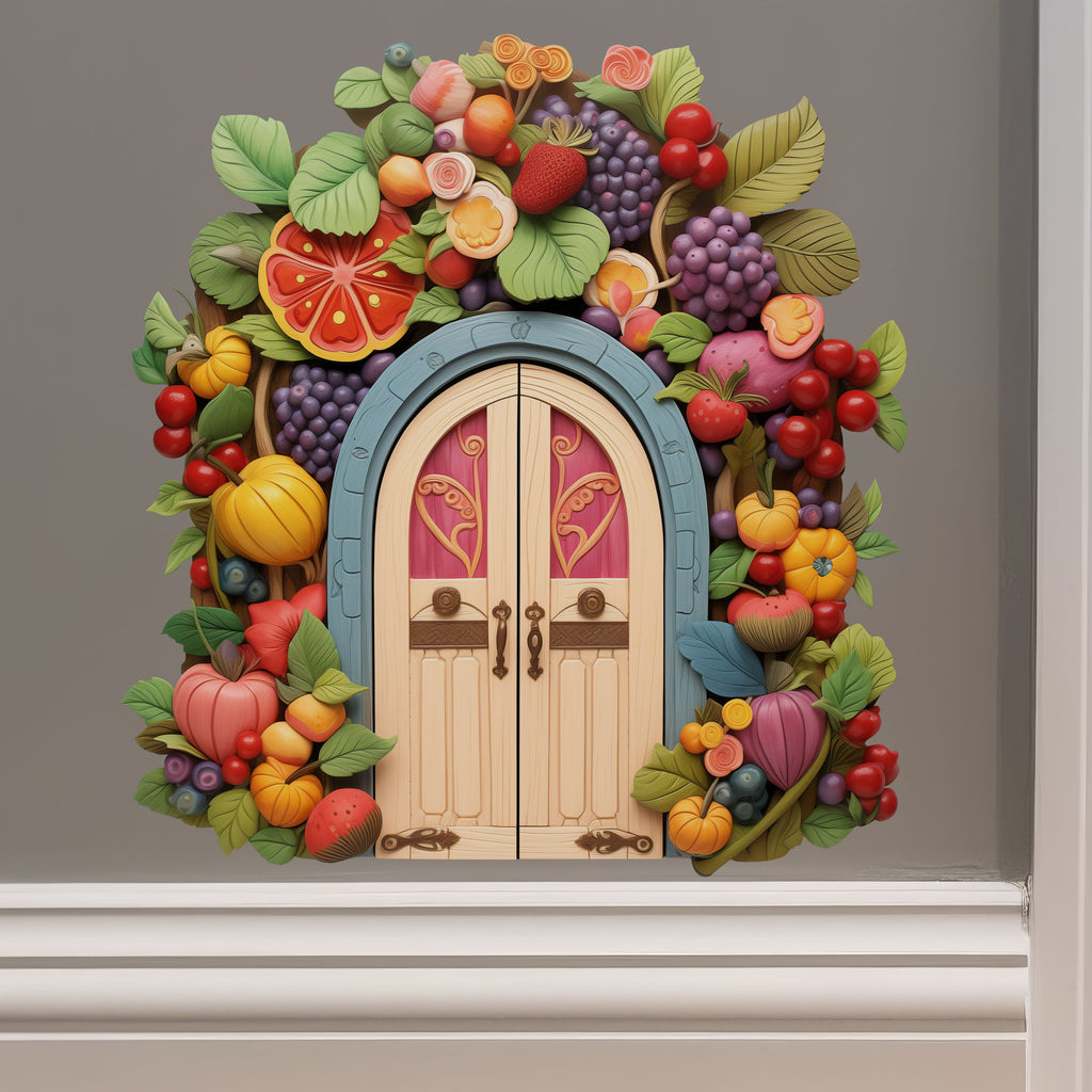 Fruit Garden House decal on wall