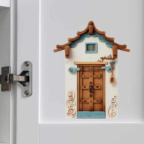 Korean Traditional House decal on 