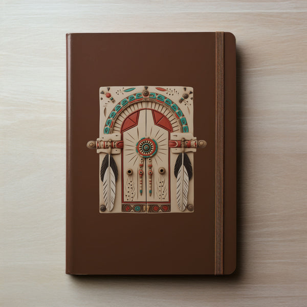Native American Tribal Lakota Door decal on notebook