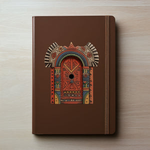 African Tribal Art Maasai House decal on notebook