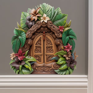 Polynesian Jungle Garden House decal on wall