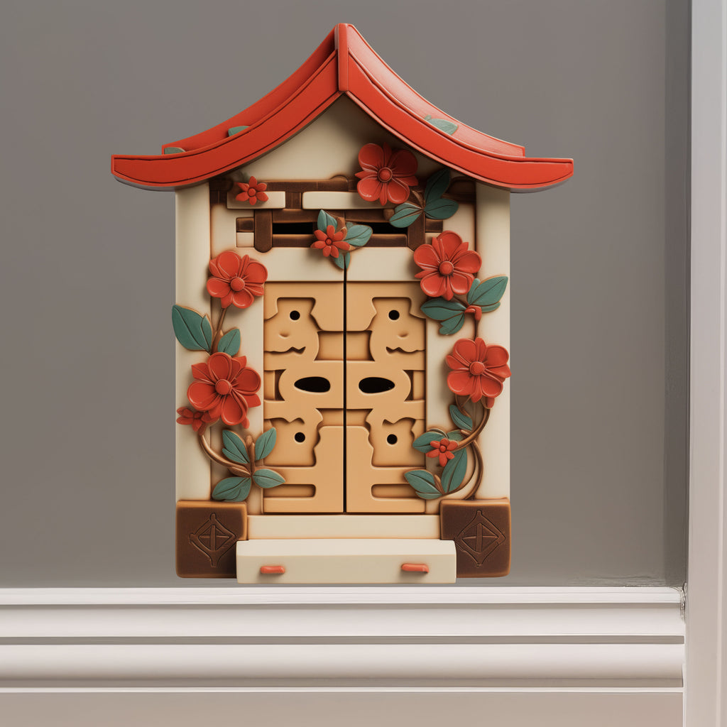 Traditional Japanese House decal on wall