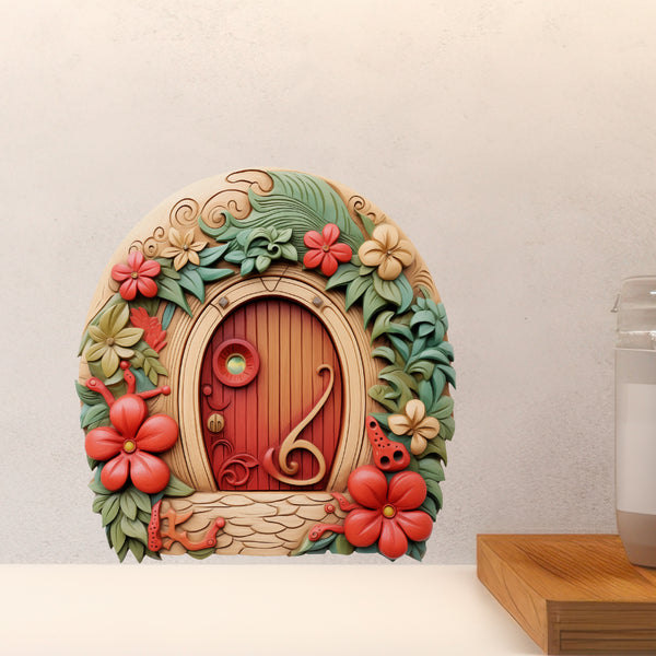 Tongan Native Tribal House decal above countertop
