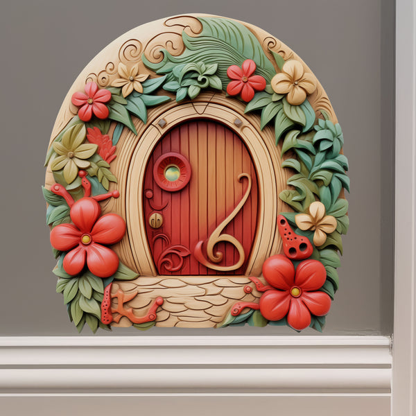 Tongan Native Tribal House decal on wall