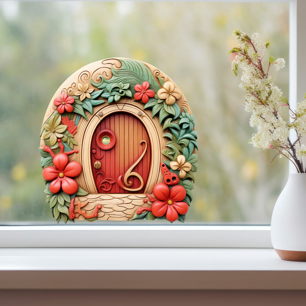 Tongan Native Tribal House decal on window