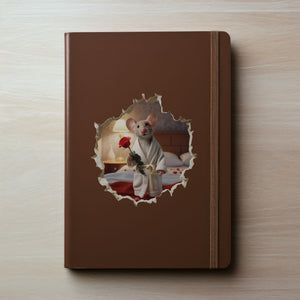 Lover Mouse Hole decal on notebook