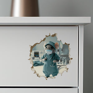 Doctor Surgeon Mouse decal on dresser