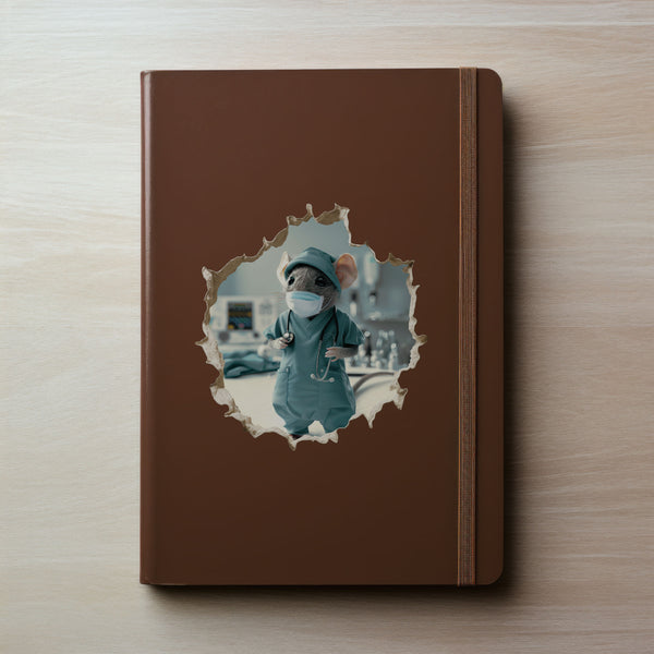 Doctor Surgeon Mouse decal on notebook