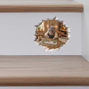 Puzzle Mouse Hole Decal