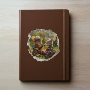 Picnic Mice decal on notebook