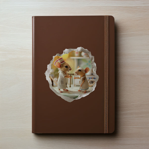 Nurse Mouse decal on notebook
