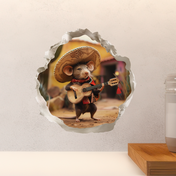 Mexican Mariachi mouse decal above decal