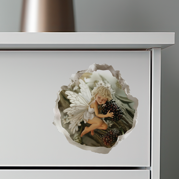 Blackberry Fairy Decal on dresser