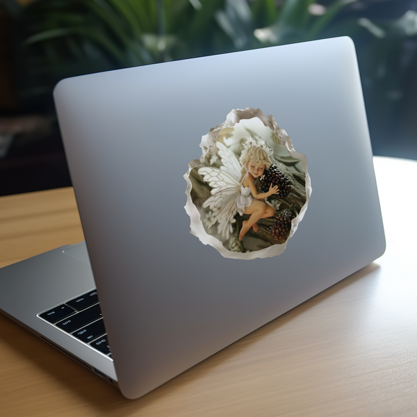 Blackberry Fairy Decal on laptop