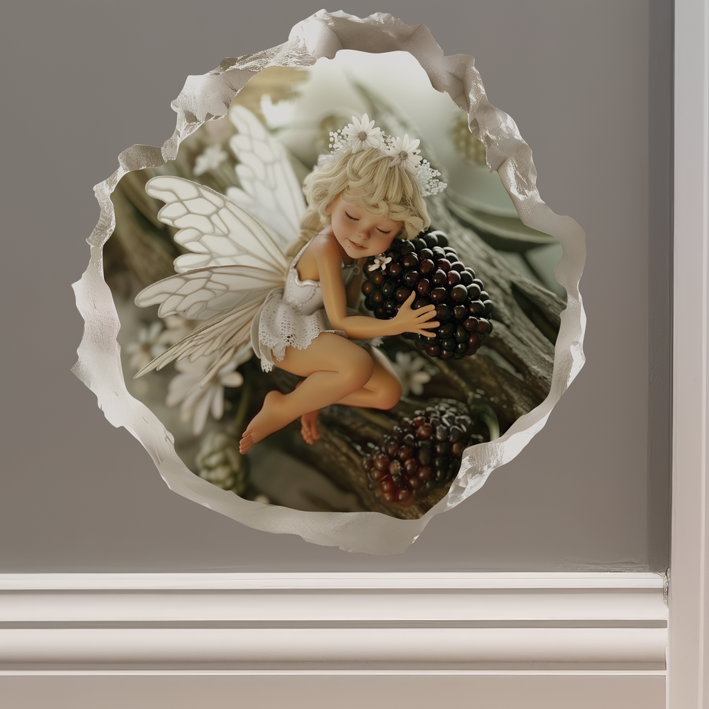 Blackberry Fairy Decal on wall